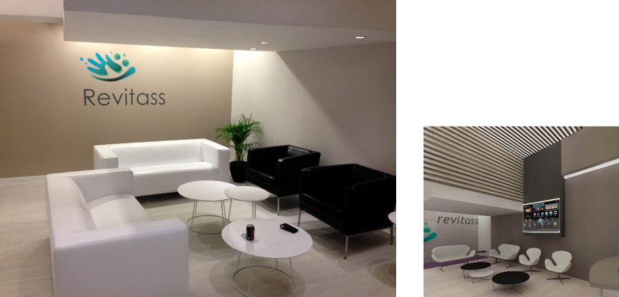 Centro fisioterapia. Sala de espera