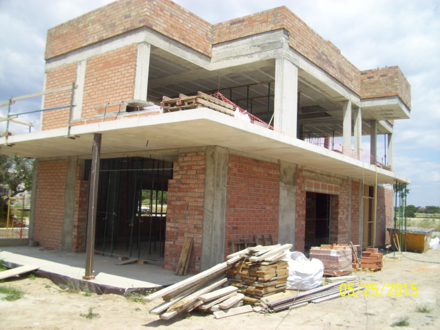 Cerrado la obra con obra de fabrica