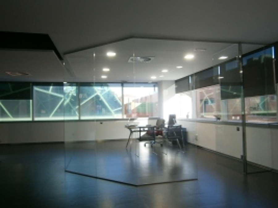 Cerramiento de oficina de cristal de seguridad