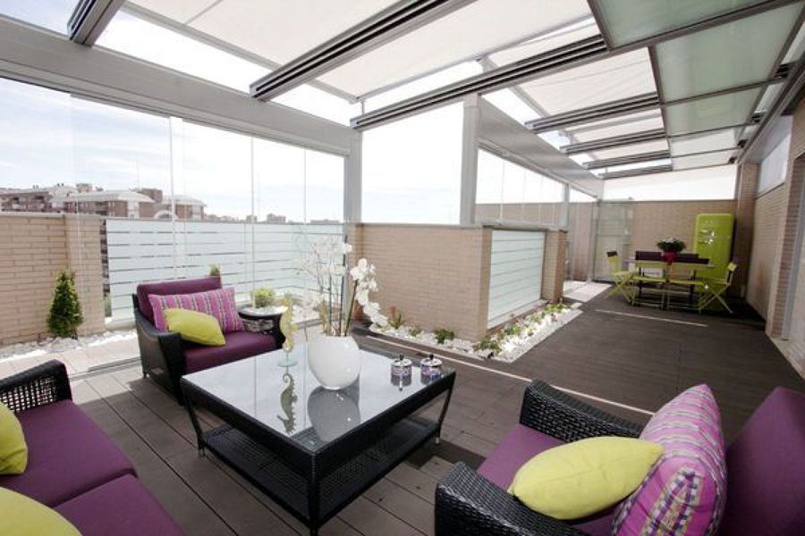 Cerramiento de terraza en Candido Mateos