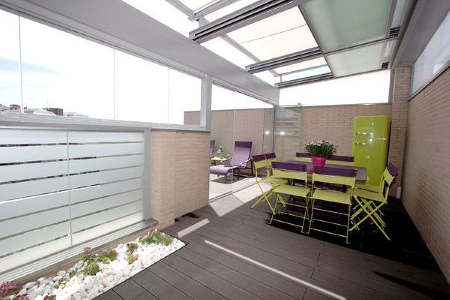 Cerramiento de terraza en Candido Mateos