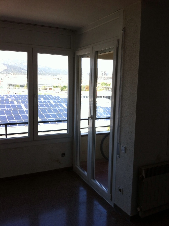 Cerramiento salón esquinero visto desde interior