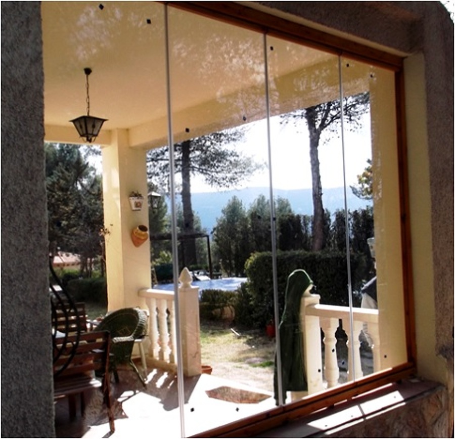 Cerramiento vidrio plegable