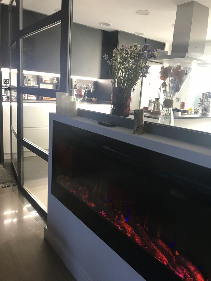 Cerramiento y chimenea