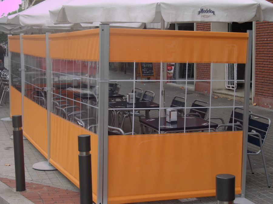 Cerramieto terraza de Restaurante y Bar