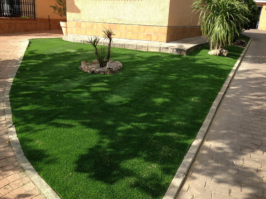 Césped articifial en El Escorial