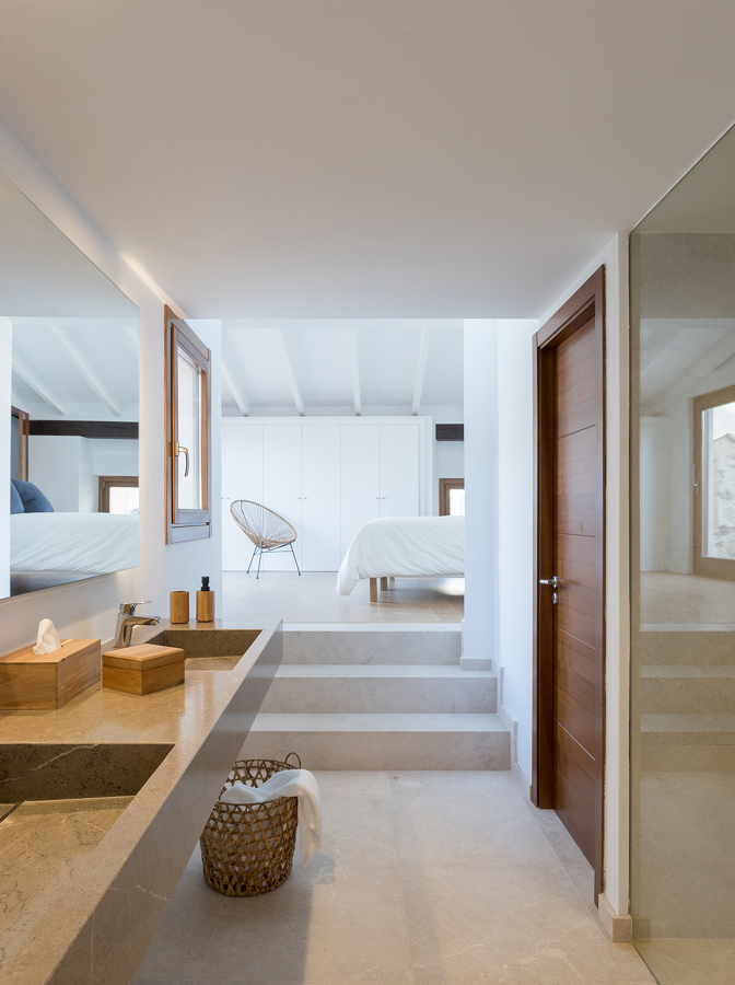 Chalé en Pollença: dormitorio