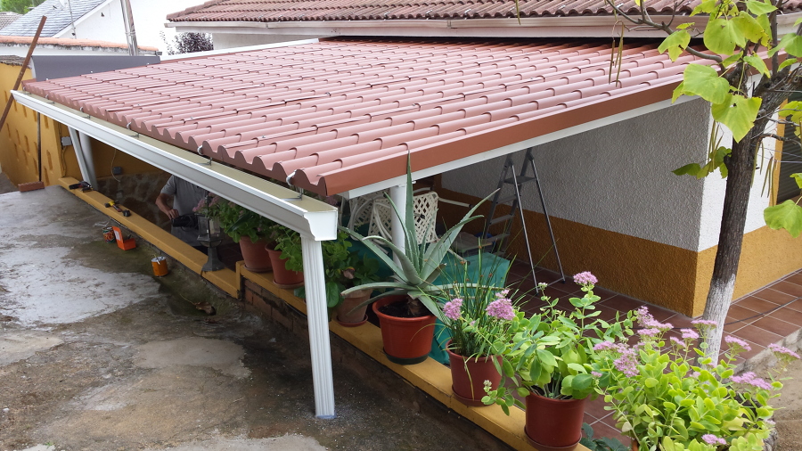 CHAPA IMITACIÓN TEJA ROJA