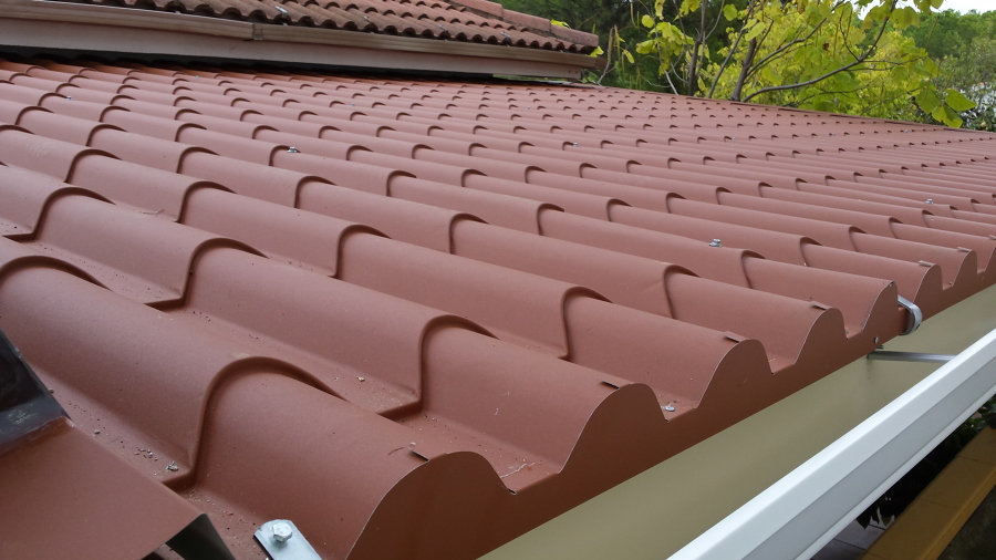 CHAPA IMITACIÓN TEJA ROJA