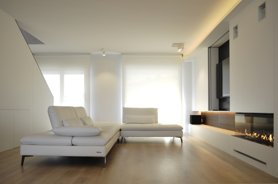 Chimenea a gas del Salon