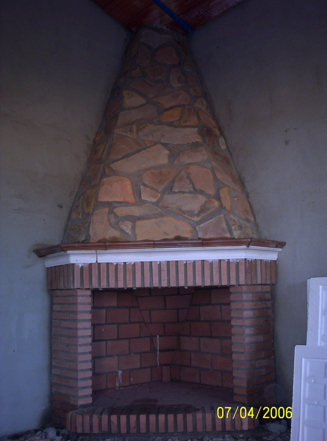 chimenea salon