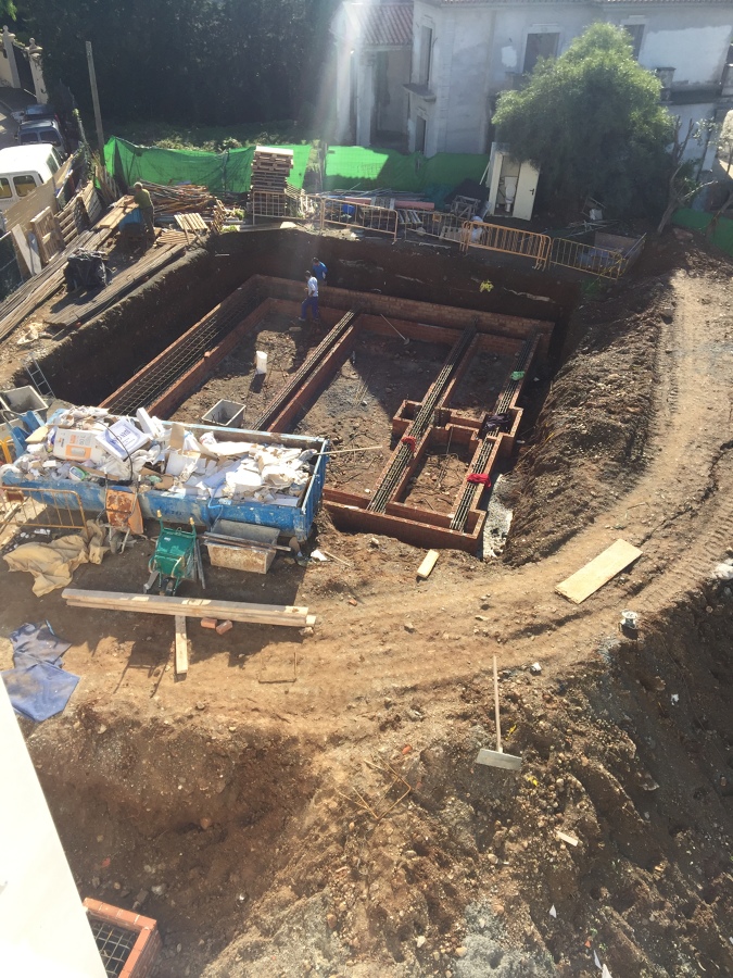 Cimentación vivienda invitados