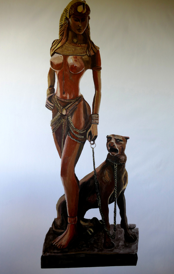 Cleopatra con pantera