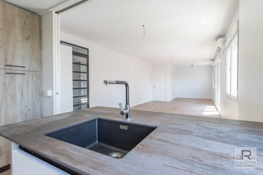 Cocina abierta a salón