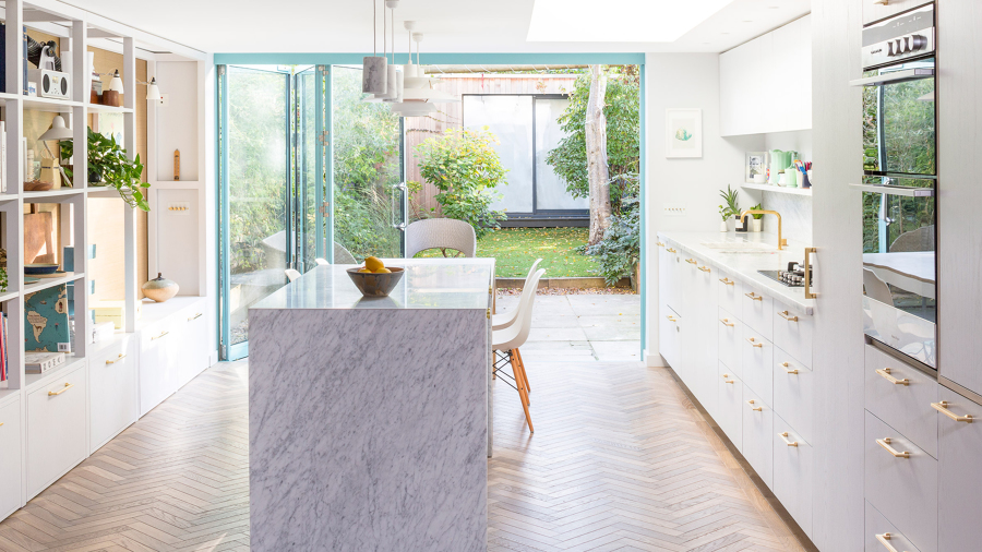 Cocina abierta al jardín 