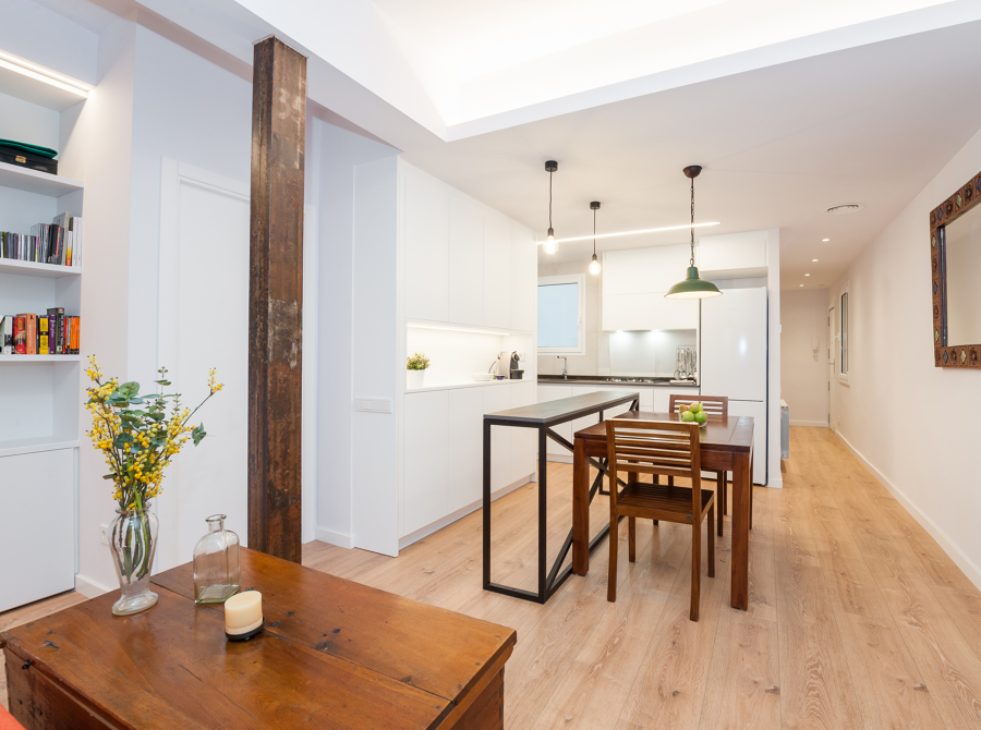 Cocina abierta al salón