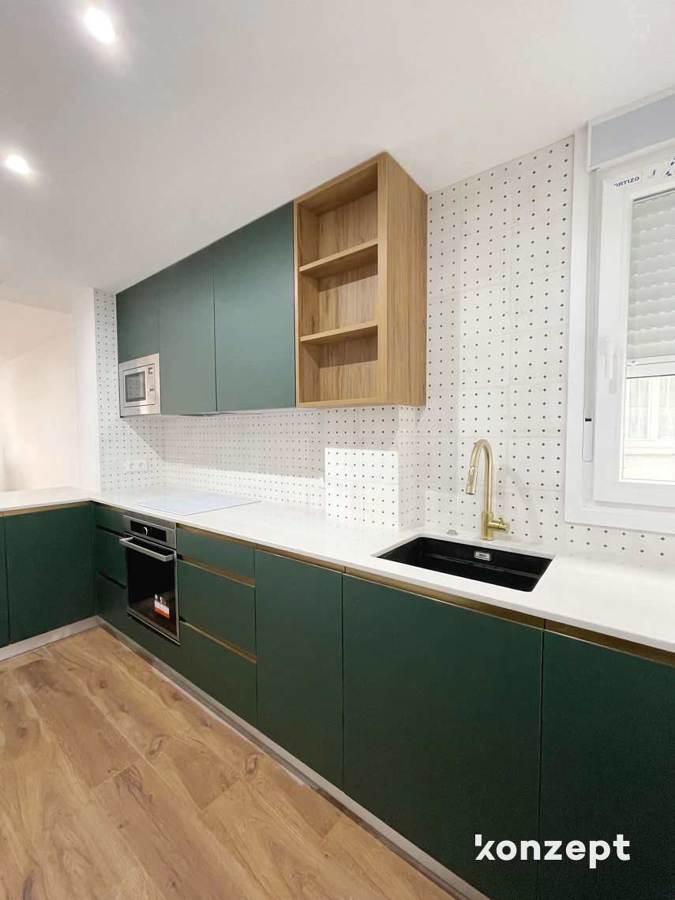 cocina abierta al salón