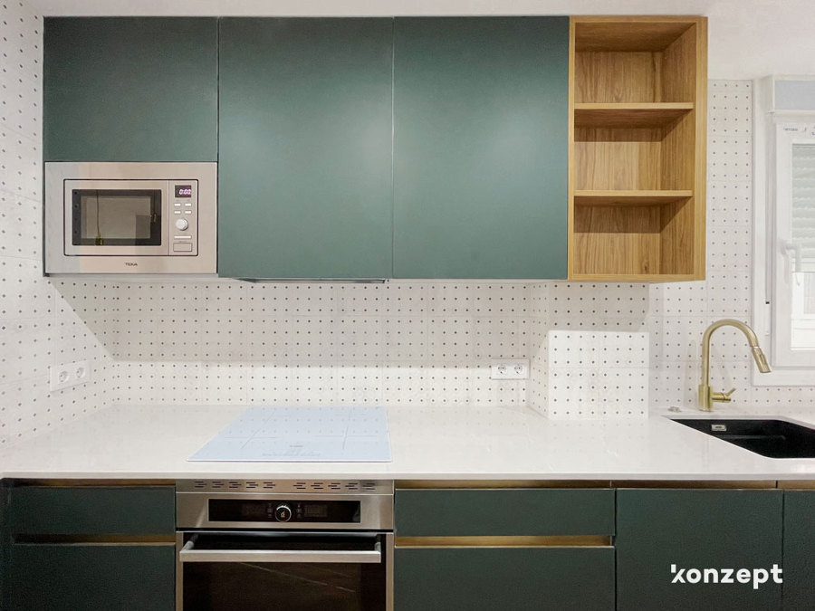 cocina abierta al salón