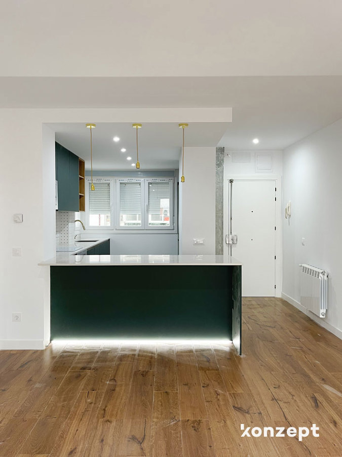 cocina abierta al salón