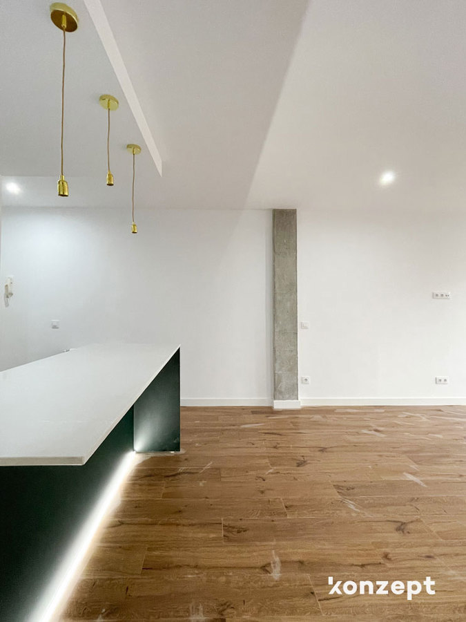 cocina abierta al salón