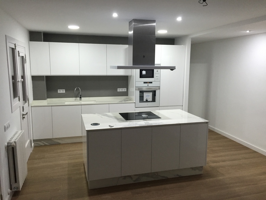 cocina abierta con isla