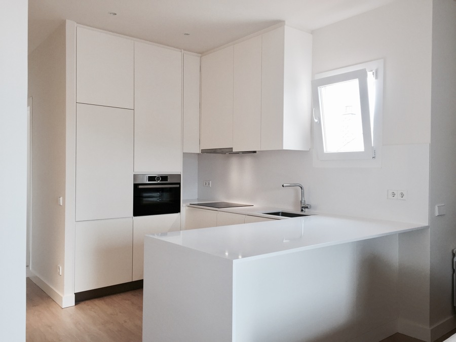 Cocina abierta reformada