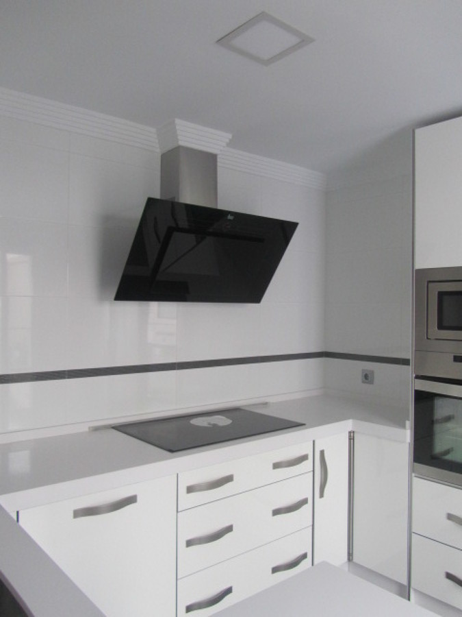 Cocina alto brillo blanco