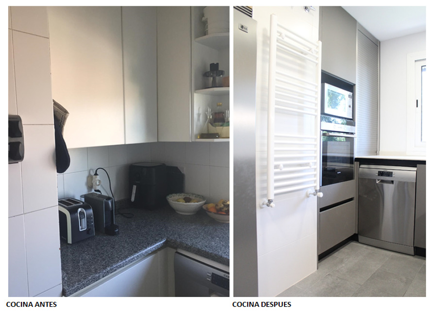 Cocina antes y después