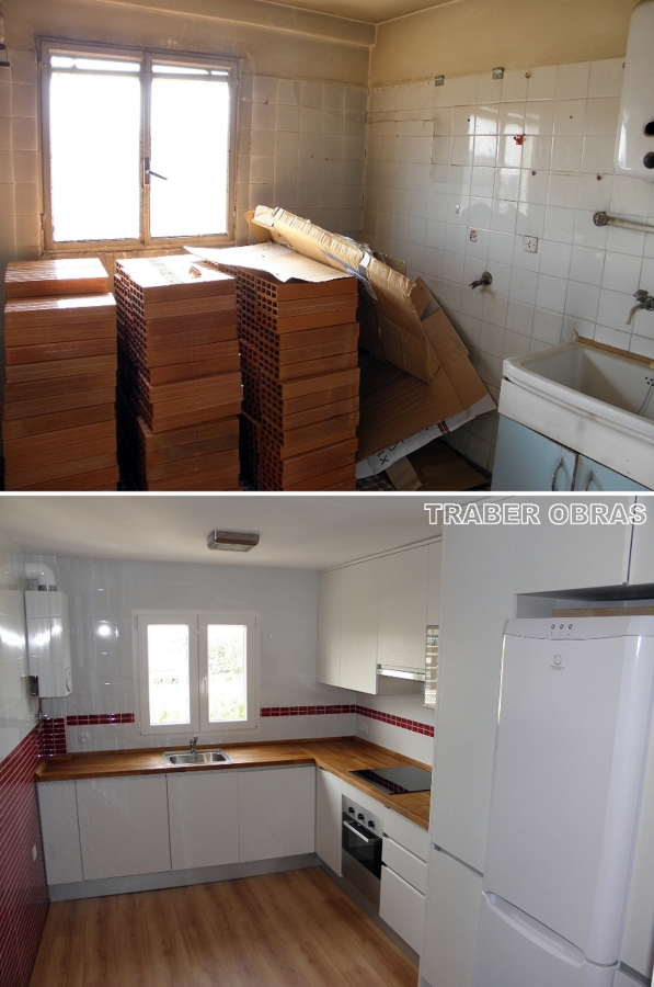 Cocina antes y después.