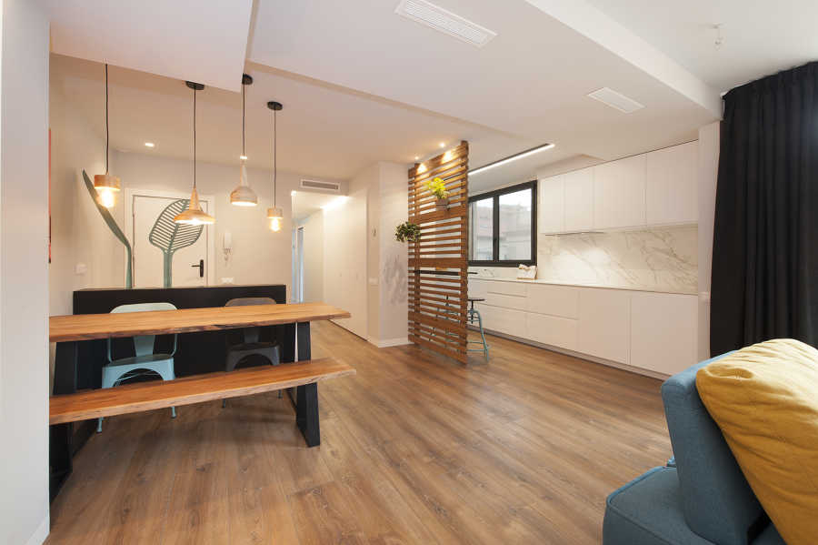 Cocina comedor abierto al salón