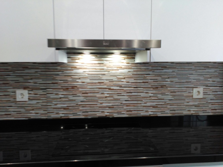 Cocina con alicatado.