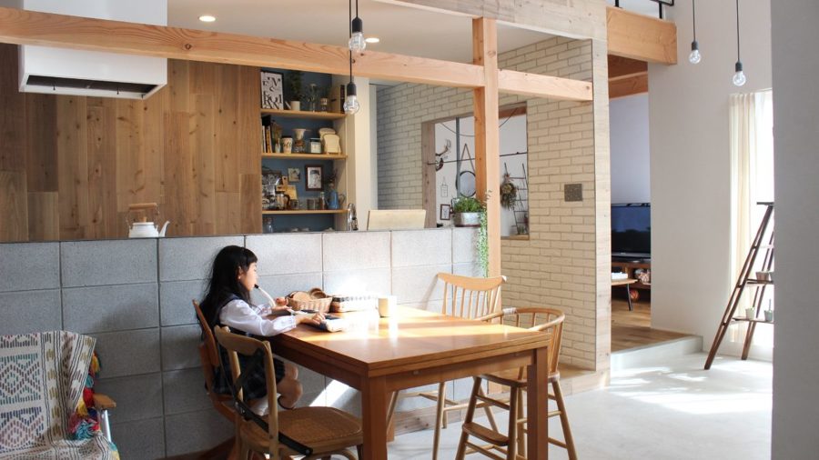 cocina con barra americana