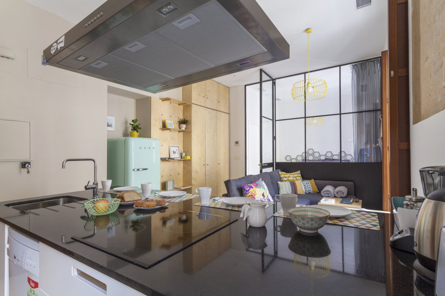 Cocina con campana extractora