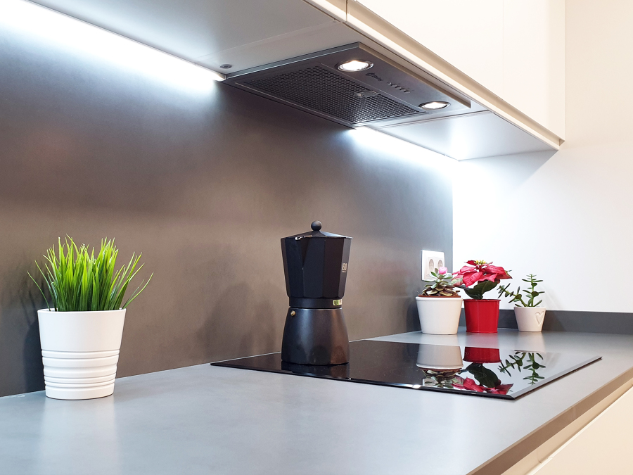 Cocina con campana Integrada