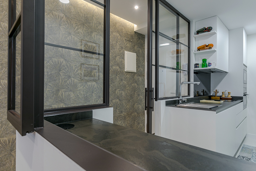 Cocina con cerrajería