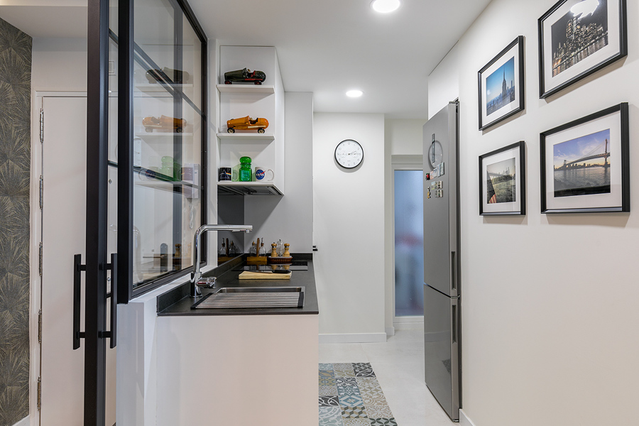 Cocina con cerrajería