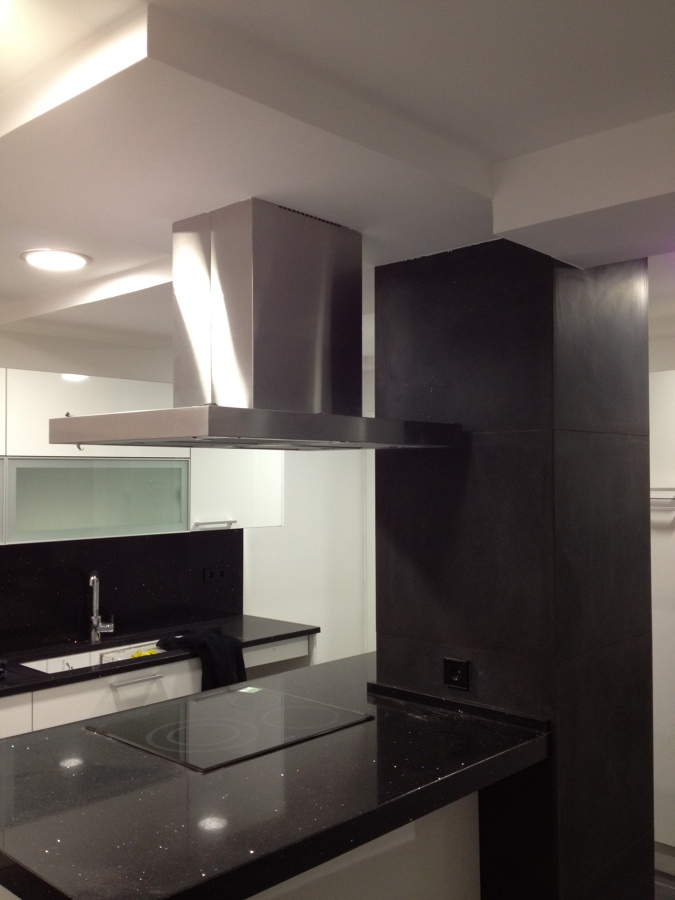 Cocina con isla central