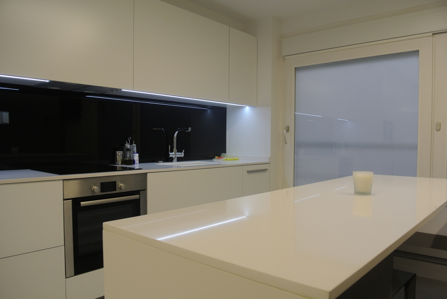 Cocina con península