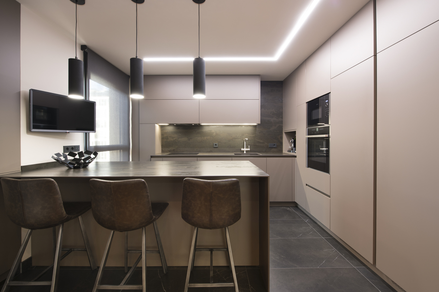 Cocina con península