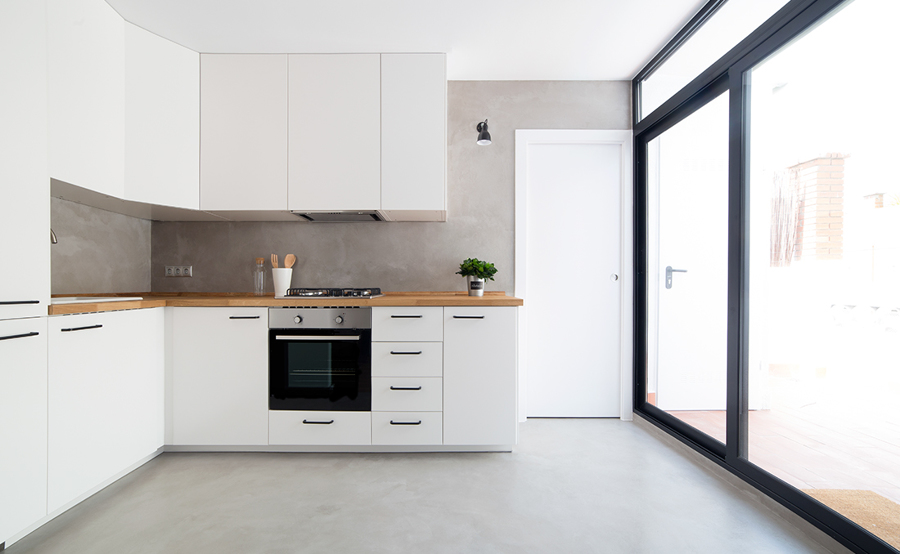 Cocina con salida a terraza