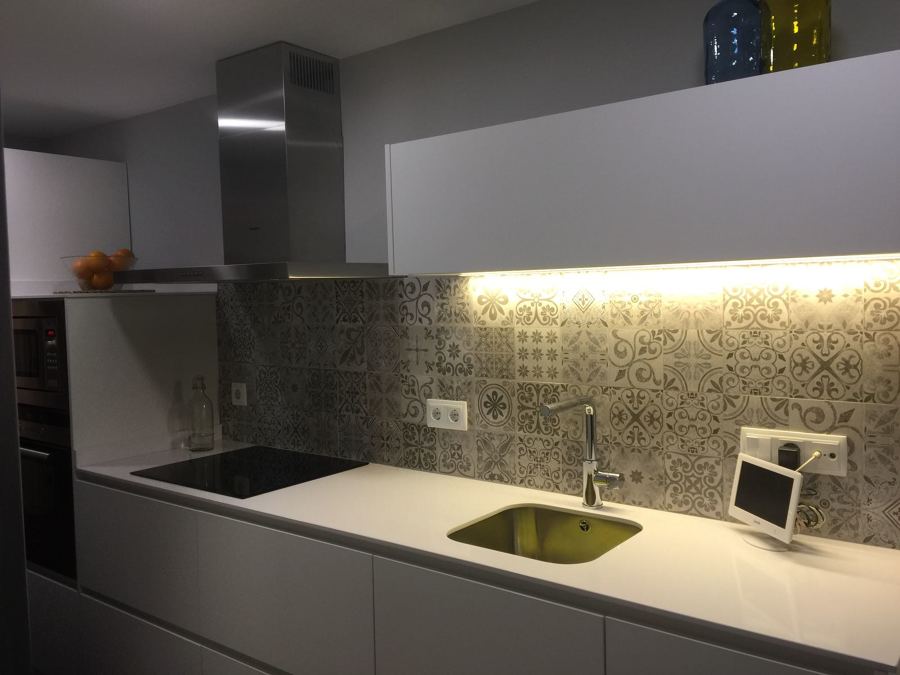 cocina con silestone