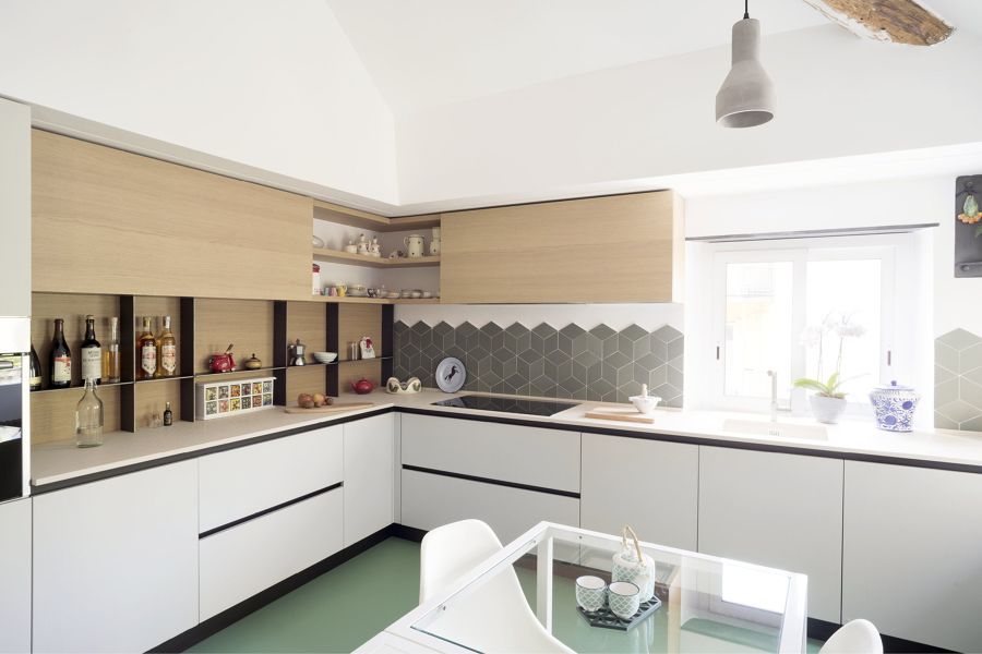 Cocina de contrachapado