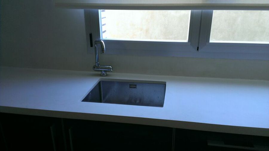 Cocina de microcemento