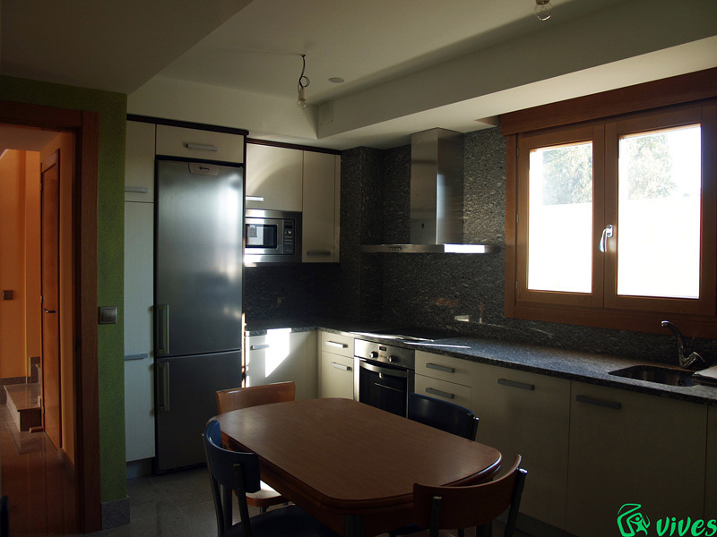Cocina diseñada para las unifamiliares de Utebo