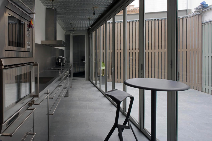 Cocina en acero inoxidable