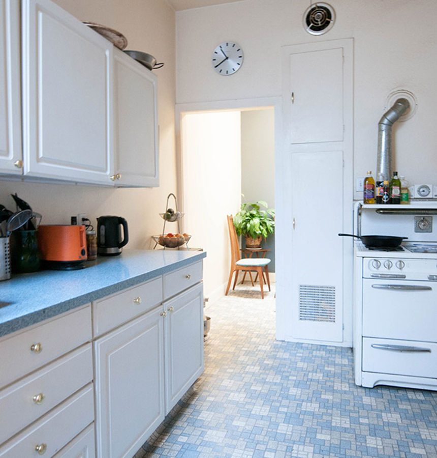 Cocina en azul serenidad