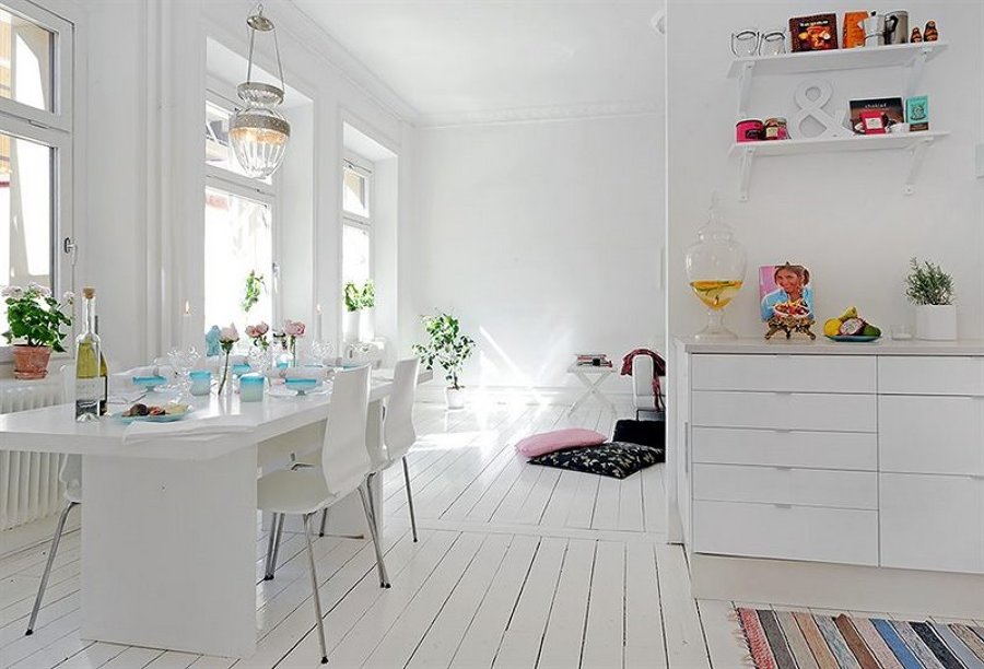 cocina lacada en blanco