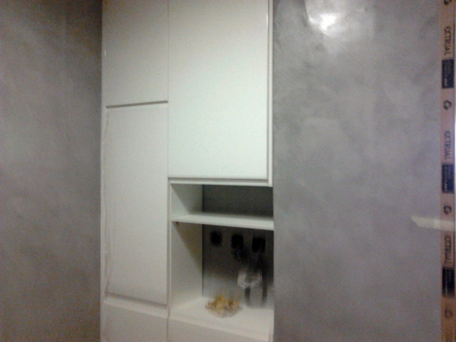 cocina lacada en blanco