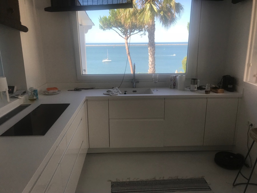 Cocina-MicroCemento blanco