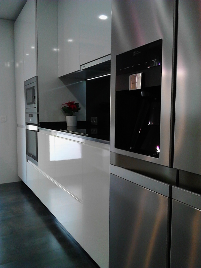 Cocina, mobiliario y encimera